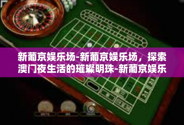 新葡京娱乐场-新葡京娱乐场，探索澳门夜生活的璀璨明珠-新葡京娱乐场