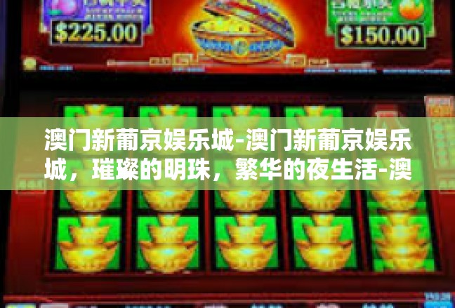 澳门新葡京娱乐城-澳门新葡京娱乐城，璀璨的明珠，繁华的夜生活-澳门新葡京娱乐城